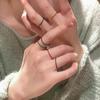 Super fairy butterfly four-piece ring, female ins personality index finger ring, Internet celebrity cold wind niche design ring