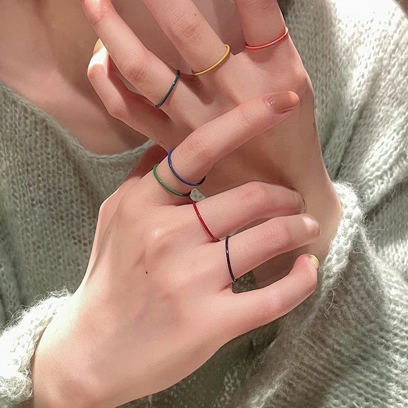Super fairy butterfly four-piece ring, female ins personality index finger ring, Internet celebrity cold wind niche design ring