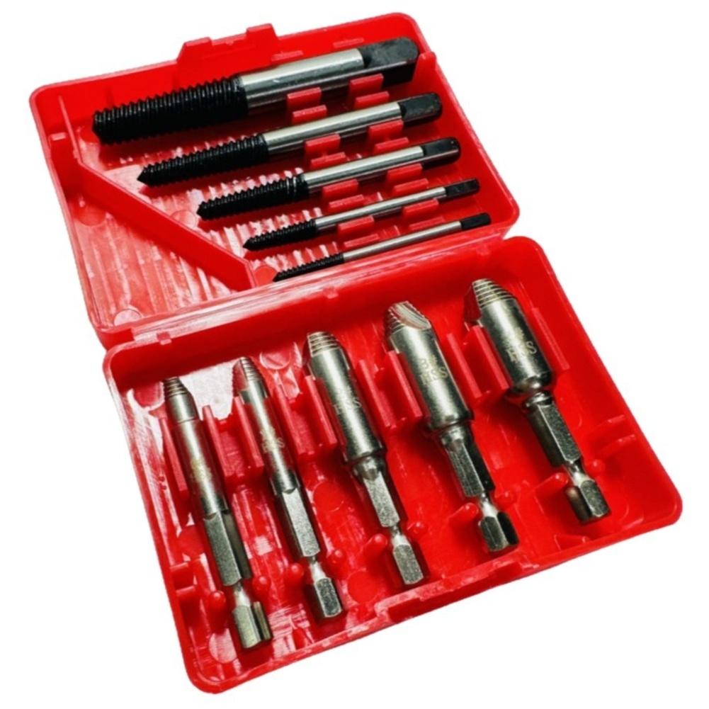 Left Hand Drill Bit Broken Screw Extractor Automotive Maintenance Compact Storage Case Automotive Repair Tool Set