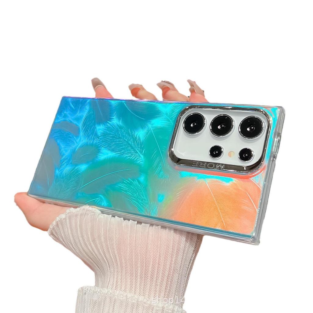 Samsung S24 Ultra Cross Laser IMD Phone Case for S23 Plus/A25 Cover