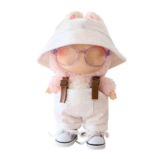 Doll Clothes Set for 15/17cm La Bubu Overalls Glasses Hats And Shoes Set Stylish Dolls Wardrobe Accessories