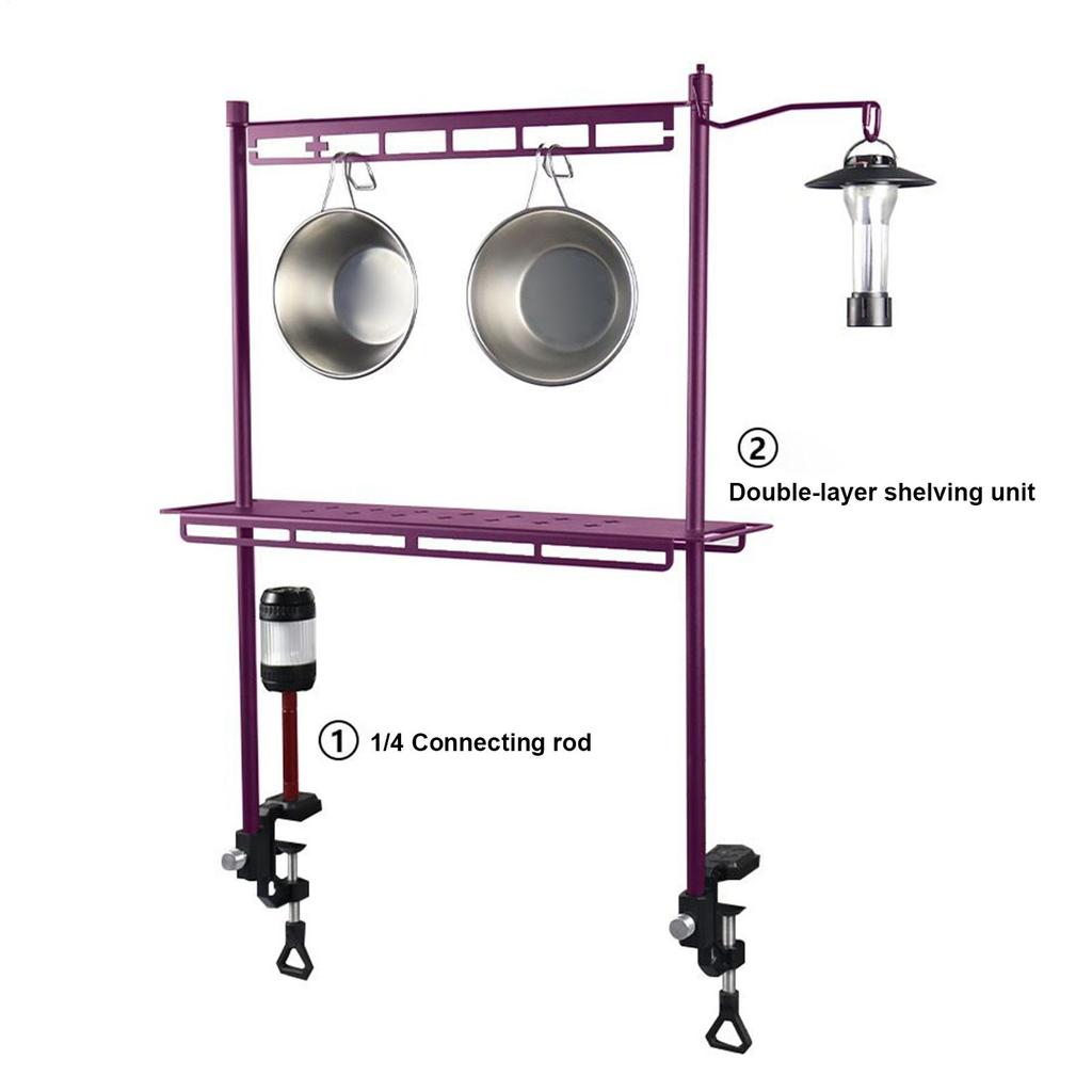 Camera Mount Clamp Adjustable Camera Mount Arm Multifunctional Light Stand Camping Lamp Holder Bracket For Outdoor Home Picnic