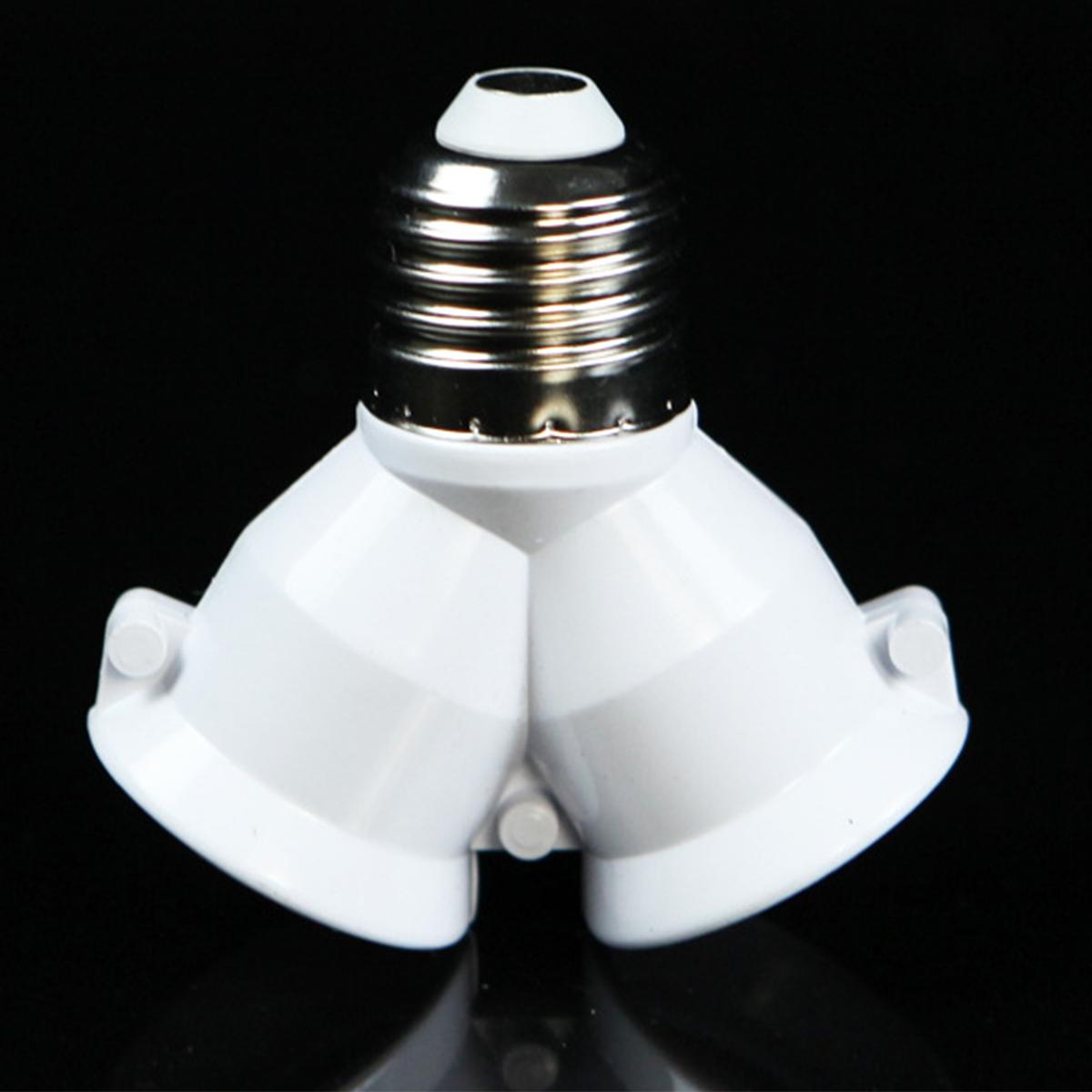 

Screw 2-e27 Lamp Bulb Socket Led-base-light E27-socket 2/1-e27 Splitter-lamp-bulb-socket Bulb-holder Light-holder Converter Plug белый