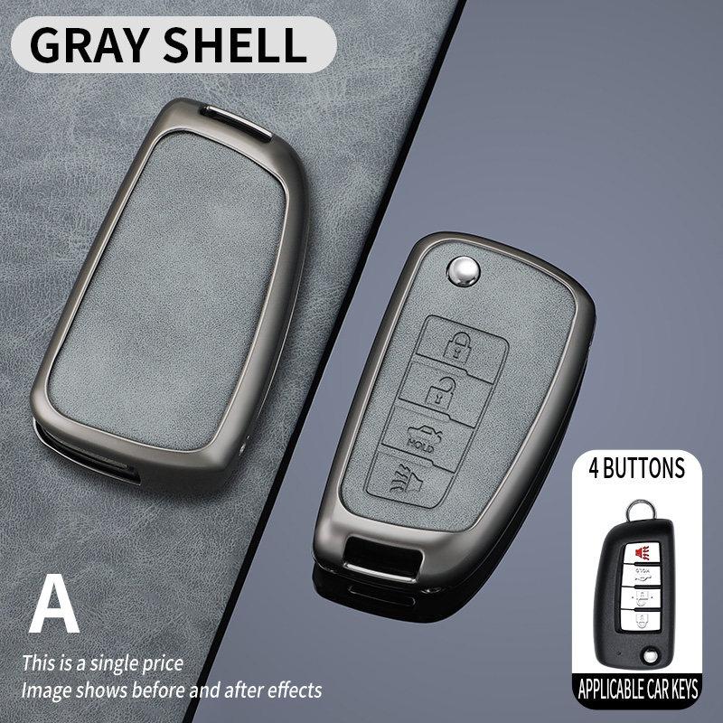 For Nissan Rogue Sport Qashqai 2016 2017 Smart Key Protective Cover Case with Keychain Buckle Car Accessory