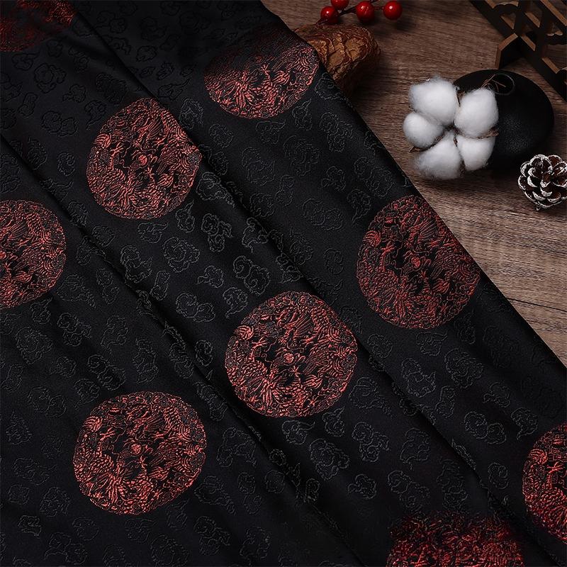 100x75cm High Grade Brocade Fabric Chinese Jacquard Thick for Women Garment Textile Skirt Hanfu Cheongsam Sewing Cloth