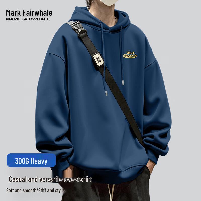 

Mark Fairwhale Men s Heavyweight Cotton Blend Loose Fit Hoodie 4XL