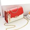 Trendy Fashion Ladies Crossbody Small Square Bag Girls Shoulder Bag Cross Square Tassel Pendant Sequin Embellished PU Polyester