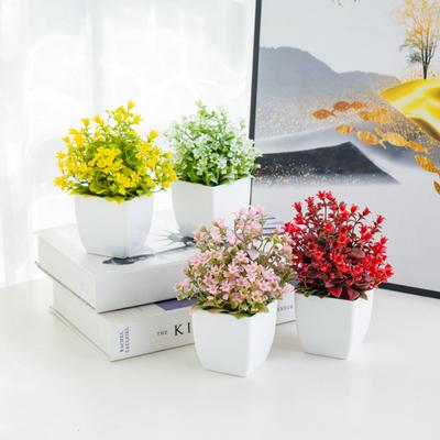 Home Decor Fake Potted Plants Table Centerpieces Colorful Artificial Flowers For Home Versatile Interior Decor