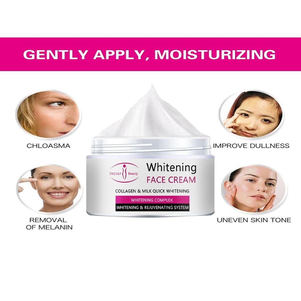 Whitening Face Cream Collagen Fast Whitening Complex, Antioxidant, Moisturizing Facial Moisturizer