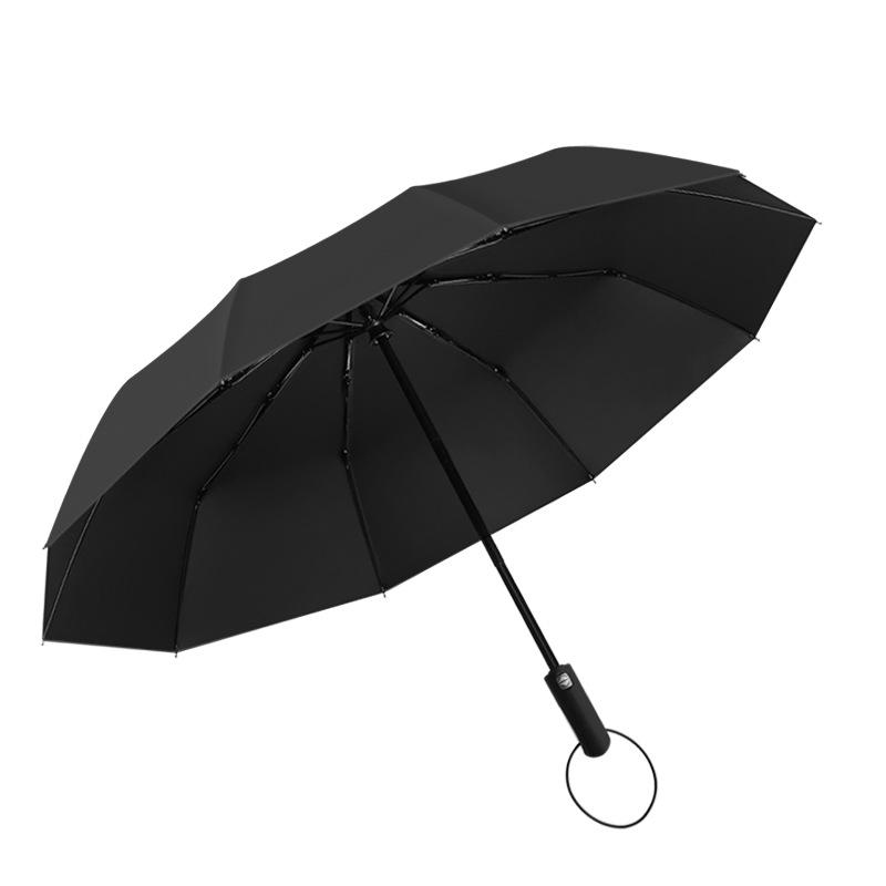 New business three-fold umbrella vinyl sunscreen UV protection enlarged automatic umbrella can print logo men's umbrella