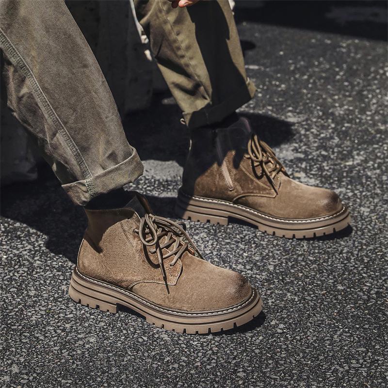 Martin Boots Herren und Damen 2024 neu Sommer Britisch Retro Kurze Stiefel Reißverschluss Dicksohlige Rhabarberstiefel 5781-H