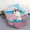 1pc Hello Kitty Automatic Opening/Closing Umbrella - Portable Three-Fold Design with 8-Bone Iron Frame - Outdoor - Ideal Gift for Fans, Travelers, Eve