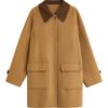 INMAN Women's Alpaca Silk Blend Double-Faced Wool Coat