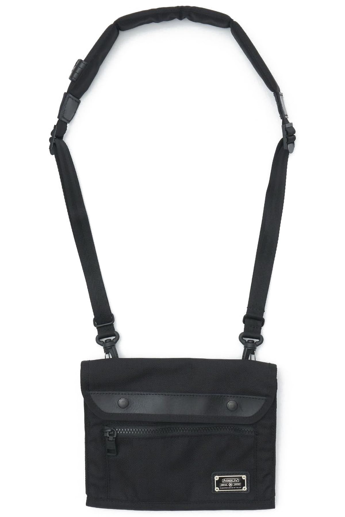 Кошелек ASSOB из баллистического нейлона, наплечная сумка, черный (ASV-61324-BK)