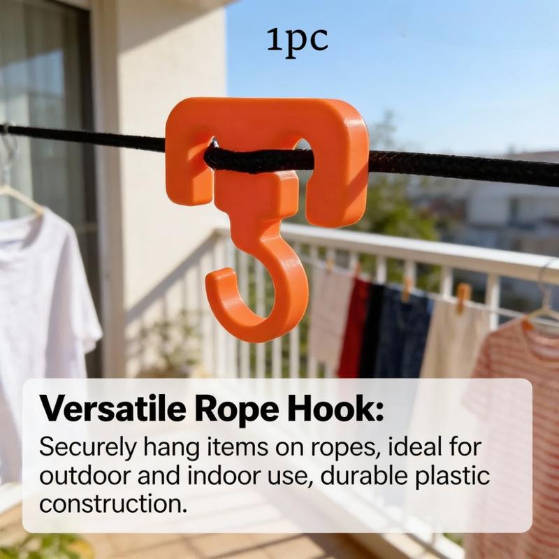 Generic 3D Printed Camping Hook Portable Multifunctional Rope Hanger For Camping Hiking Clothesline Backpack Hanging Campers