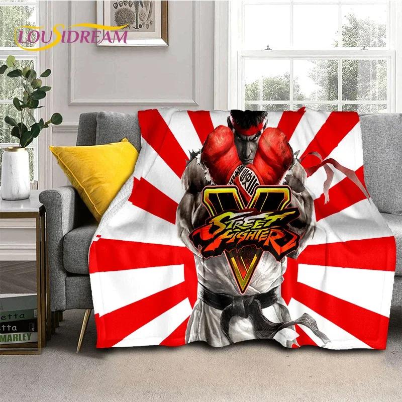 Neueste Retro-Spiel Street Fighter SF Weiche Decken, Warme Kuscheldecke Bequeme Decke für Picknick Betten Sofa Zuhause Schlafzimmer