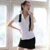 Sexy female secretary sex uniform pure desire white collar professional wear black and white tight hip skirt sex underwear