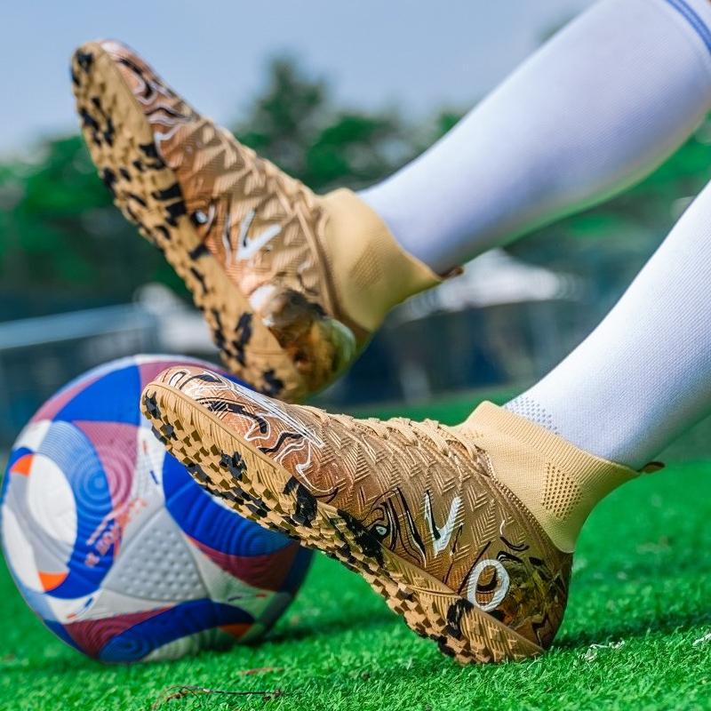 Size 34-46 Men/Women's Camouflage Football Boots Rubber Soft Sole Short Nail Artificial Turf Youth Children Football Shoes