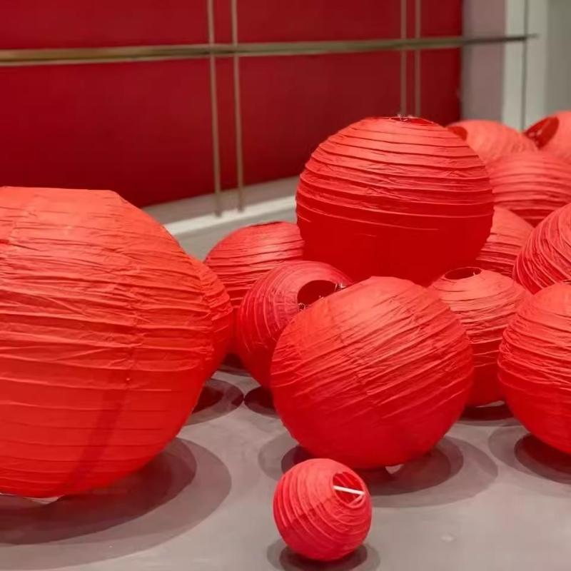 Wholesale 30cm Paper Lanterns Decorative Chinese Hanging Round Paper Lantern Birthday Wedding Christmas Bridal Party Decorations
