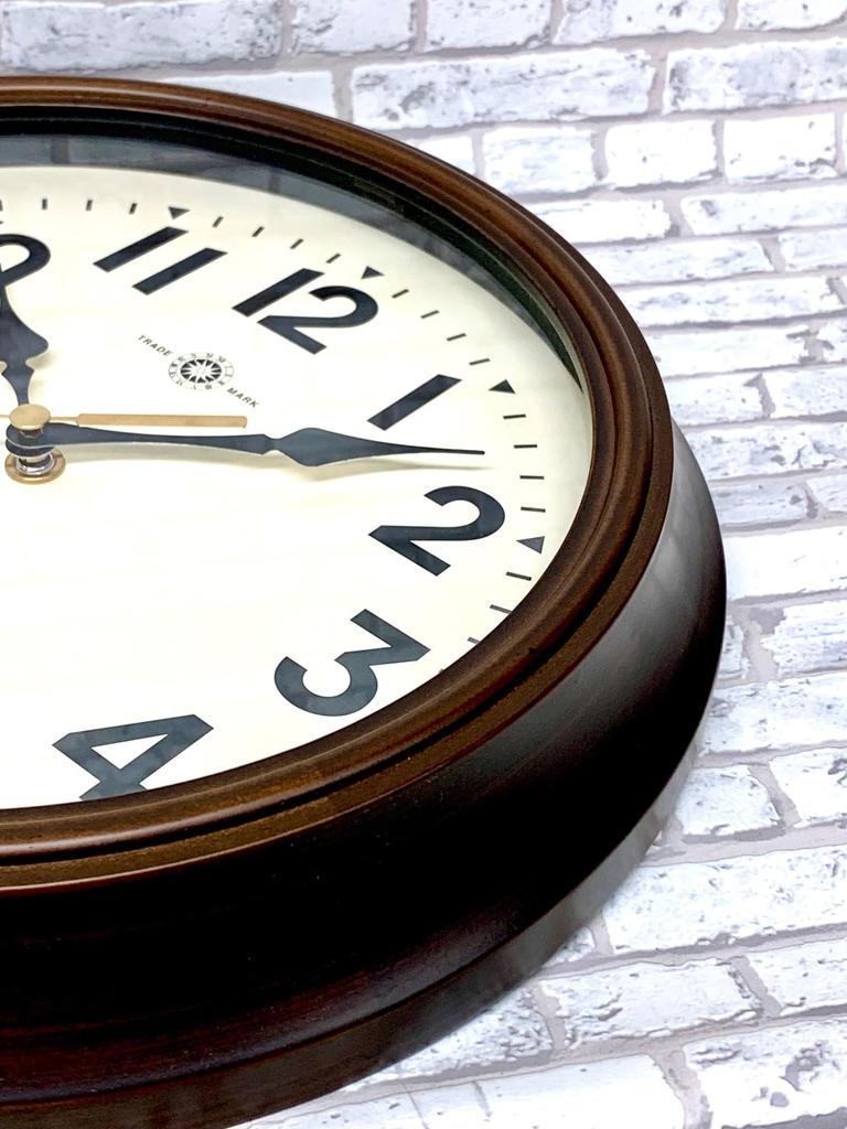 Santell Japanische Retro Funk-Uhr (Antike funkgesteuerte Wanduhr) DQL714-A