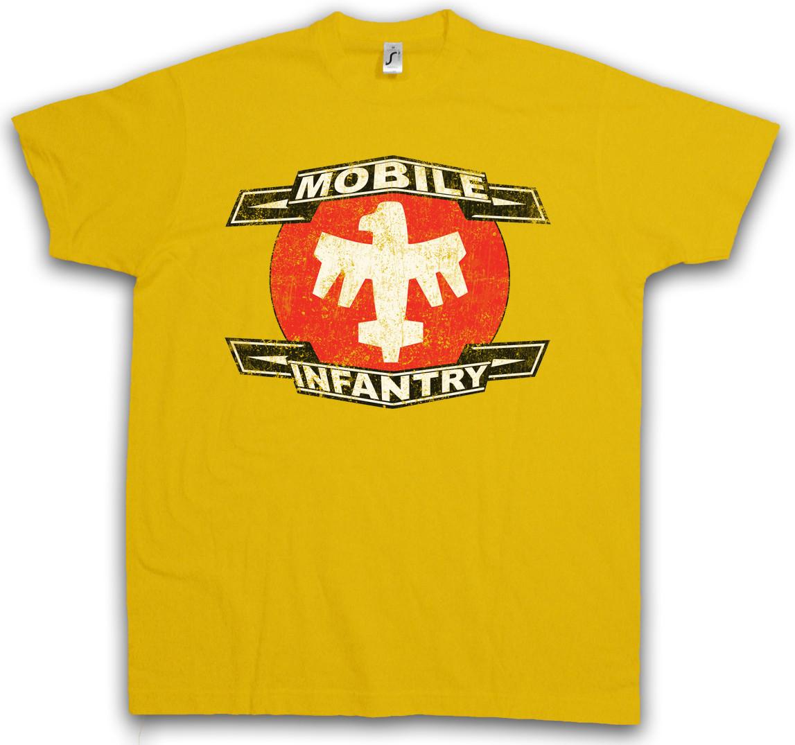 MOBILE INFANTRY LOGO T-SHIRT Starship Army Squad Troopers Symbol Sign Logo S