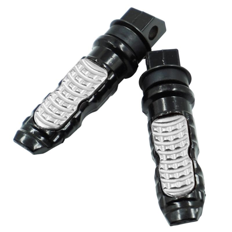 

2 шт. подножка для скутера, подножка для мотоцикла, аксессуары для модификации, отверстие для замены, задняя пассажирская подножка, педаль серебряный