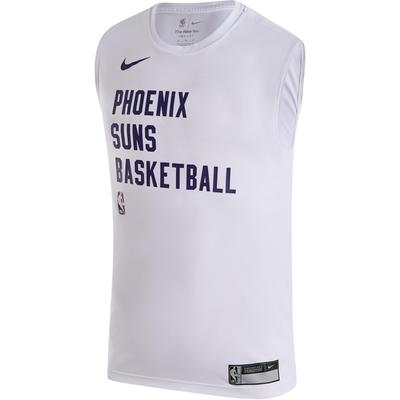 Nike Letter Logo Round Neck Casual Quick-Dry Sleeveless Basketball Vest Men Tops White HF7461-100