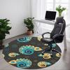 1pc Chameleon Pattern Office Round Area Rug, Indoor Mat Suitable For Office, Under Office Chairs Bedroom Living Room Home Decor, Room Deco