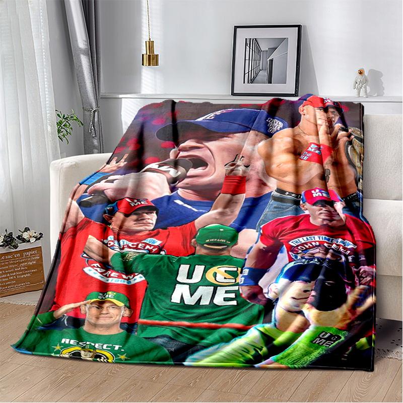 Wrestling entertainment John Felix Anthony Cena blanket Soft and warm flannel throw blanket Picnic blankets for beds Decoration