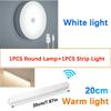 Lampada Rotonda Ricaricabile e Luce Rettangolare LED con Sensore di Movimento Ricaricabile USB per Casa Corridoio Scale Cucina Camera da Letto Luce Rilevatore