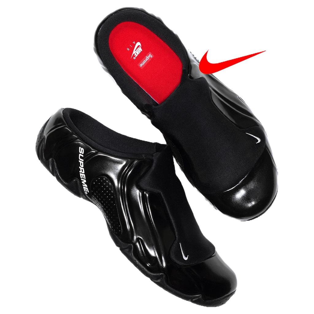 Supreme X Nike Clogposite Black Unisex Sneakers White HJ6215-001