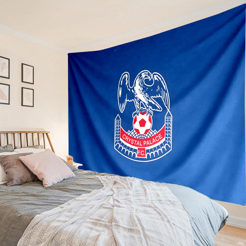 Crystal Palace Crest Design Tapestry, Unique Design Tapestry, Wall Decor for Bedroom,Livingroom, Playroom,Heartwarming Fan Holiday Gifts
