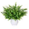3PC Artificial Greenery Plants Outdoor Shrubs Grass for Farmhouse Home Garden Office Patio Backyard Wedding Indoor Outdoor Decor