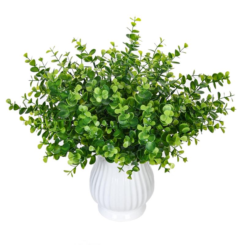 3PC Artificial Greenery Plants Outdoor Shrubs Grass for Farmhouse Home Garden Office Patio Backyard Wedding Indoor Outdoor Decor