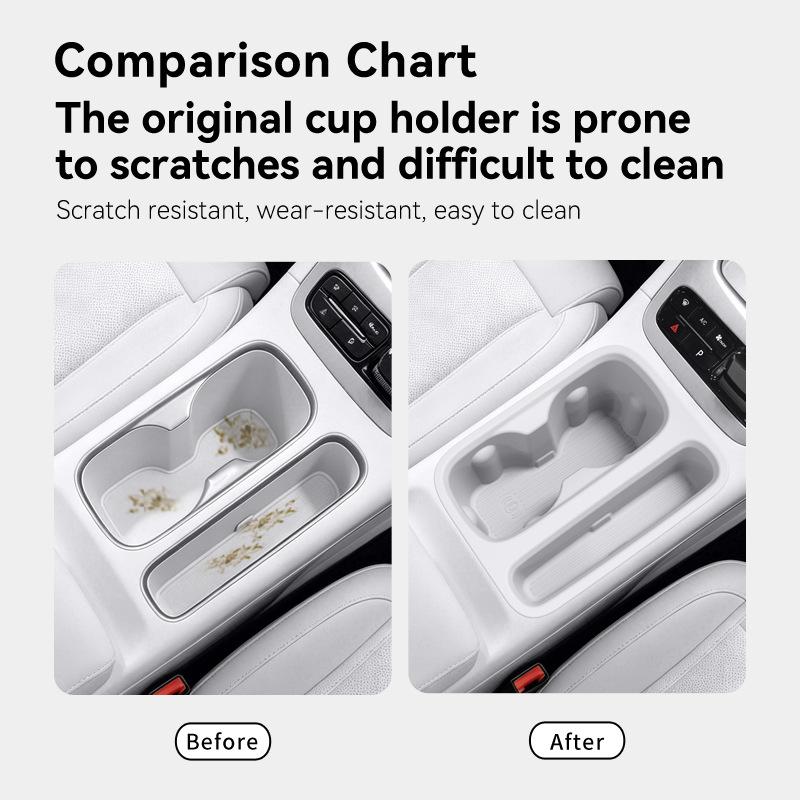 Suitable for Geely Xingyuan EX2 Center Console Cup Holder Car Anti-slip Phone Storage Box Drink Holder for 2024-2026 Models