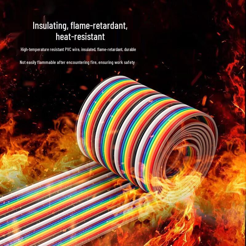 HOPECENT 40-Pin Colored Dupont Ribbon Cable