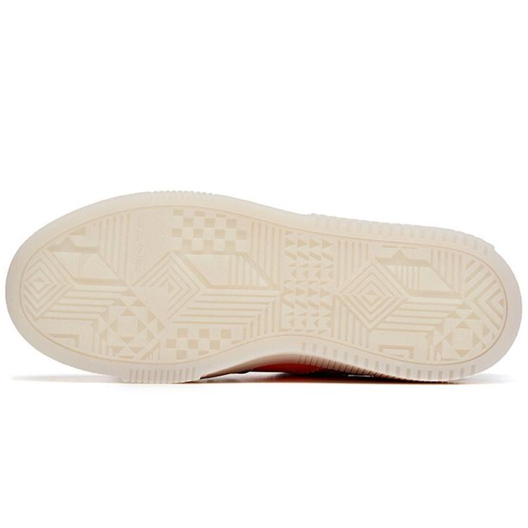 New Anta Slip Resistant Cushioning Abrasion Resistant Lightweight Low Top Skateboard Shoes Men's Caramel Orange Gray 912048020-4