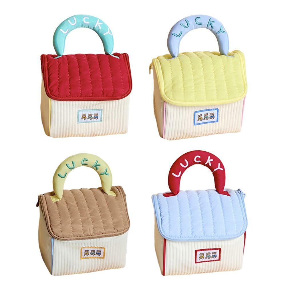 Cute House Cartoon House Makeup Bag Thickened Soft Toilet Bag Lightweight Large Capacity Cosmetic Storage Leisure