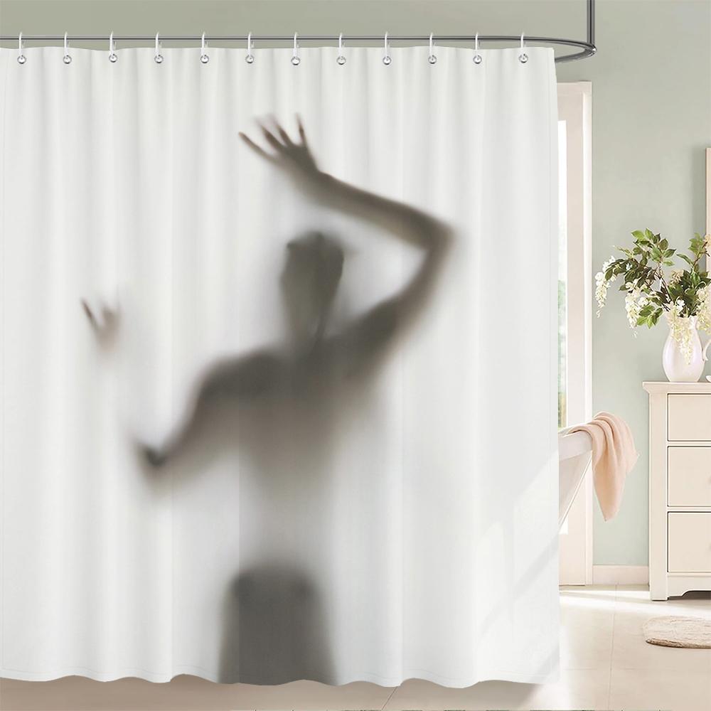 Sexy Woman Bath Curtains Waterproof Bathroom Shower Curtain Girl Shadow 3d print With Hooks Polyester Cloth 180*200 Bath Screen