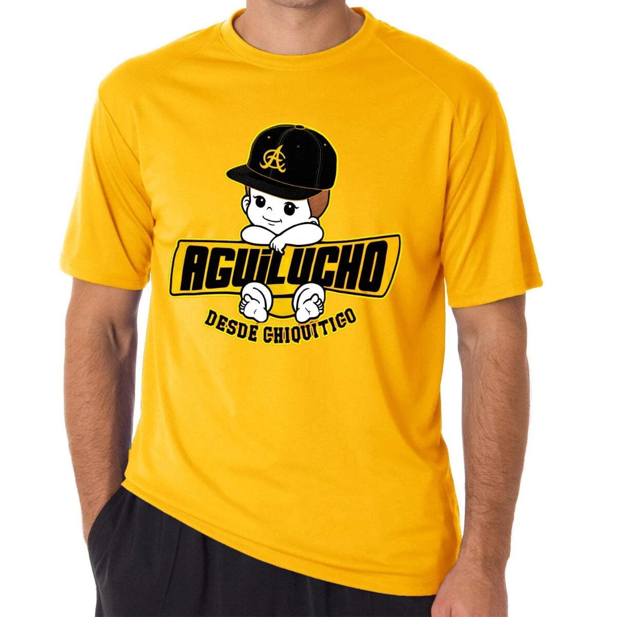 Aguilas Cibaeñas Aguilucho desde chiquitico Yellow T shirt - ADULT 4XL