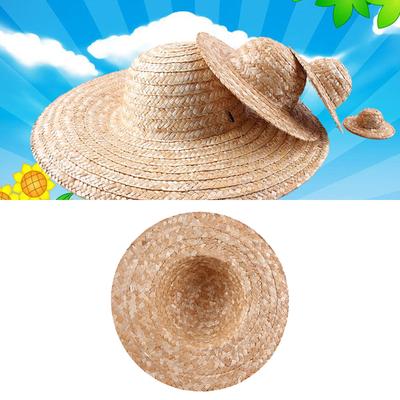 Stilvoller Sonnenschutzhut zum Selberbemalen und Dekorieren Strohhut für Outdoor-Picknick Selberbemalen und Verzieren