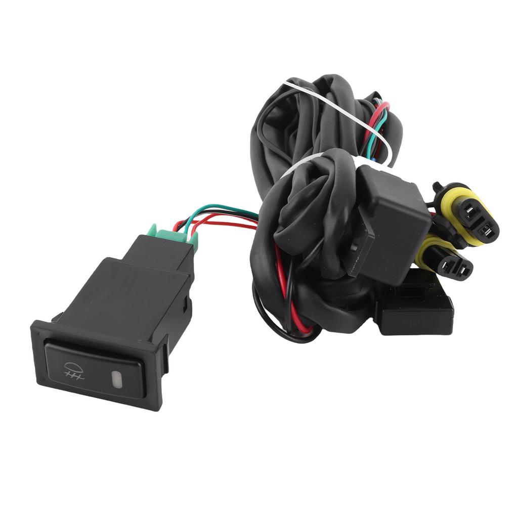 12V Universal Car LED Fog Light On Off Switch Wiring Harness Fuse Relay Kit