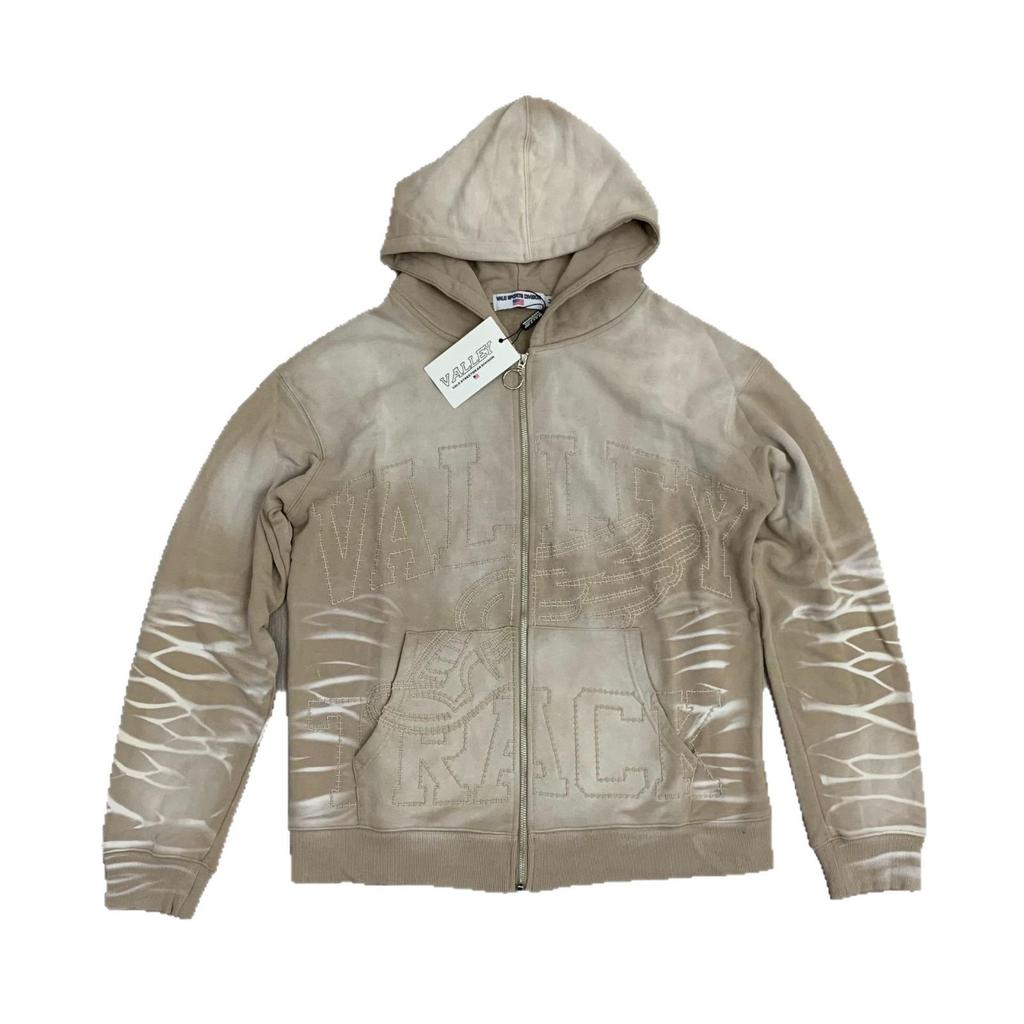 Vale Forever Sand Garden Vyšívaná mikina na zip - Trendy americká značka