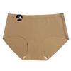 Korean Style Seamless Mid-Waist Women's Thongs: Ice Silk, Antibacterial, Skin-Friendly, Solid Color