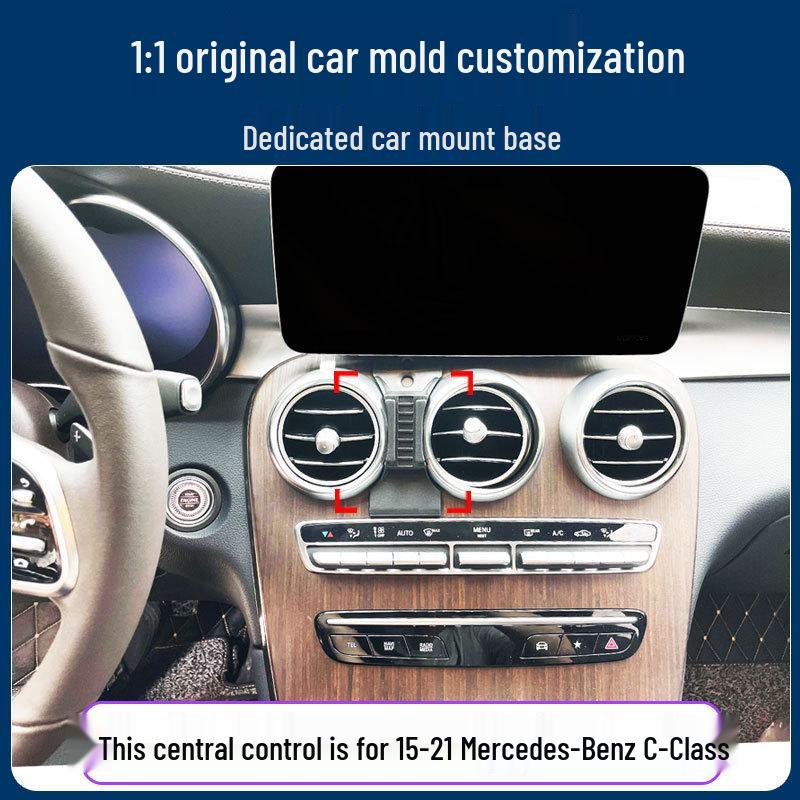 Uchwyt na telefon i uchwyt samochodowy do kratki wentylacyjnej dla Mercedes-Benz Klasy C 2008-2023 (C260L, C200L)
