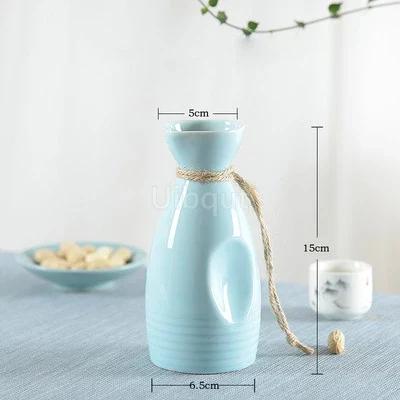 Restaurant decoration Decorative sashimi Salmon garnish bottle Dry ice small pot ice cup Wine bottle Japanese creative ceramics