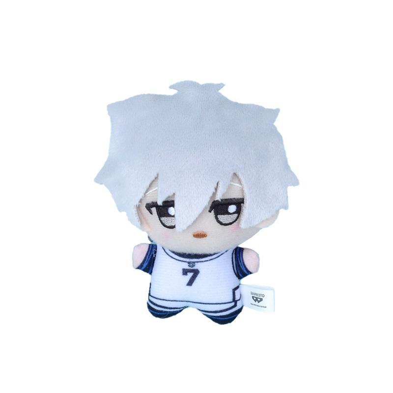 10cm Nouveau Pendentif Porte-clés Peluche Blue Lock Isagi Yoichi Nagi Seishiro Mikage Reo Rin Itoshi Itoshi Sae Poupée d'Action Sac Cadeau