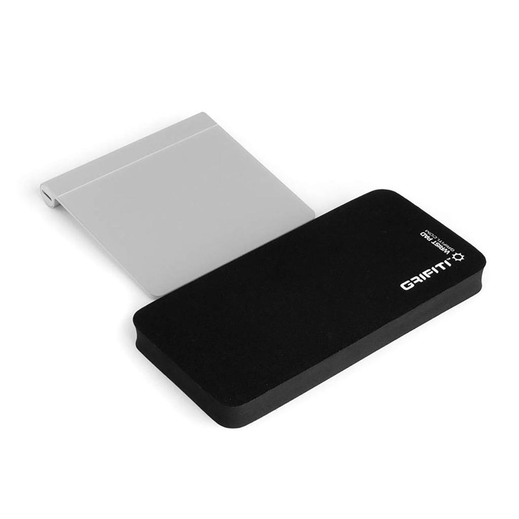 Grifiti Thick Wrist Pad 8 inch Black Mouse Keypad Compatible Wrist Rest (10x20x1.9cm)
