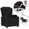 VidaXL Fauteuil inclinable électrique Noir Tissu 3098779