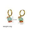 New Fashion Christmas Earrings: Creative Snowman & Tree Design In Stainless Steel